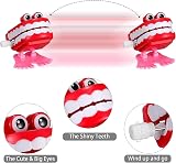 Mienocol 4PCS Chattering Teeth Wind Up Toys Kids Funny Walking Chomping view 3