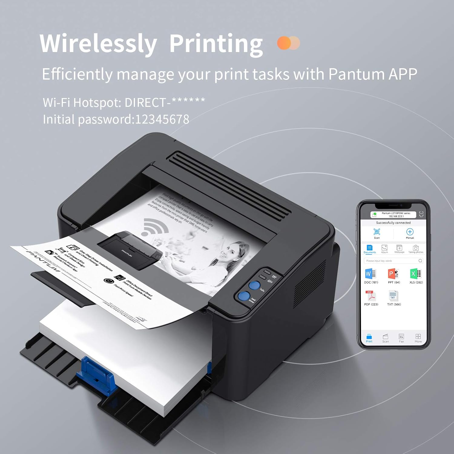 pantum p2502w monochrome laser printer