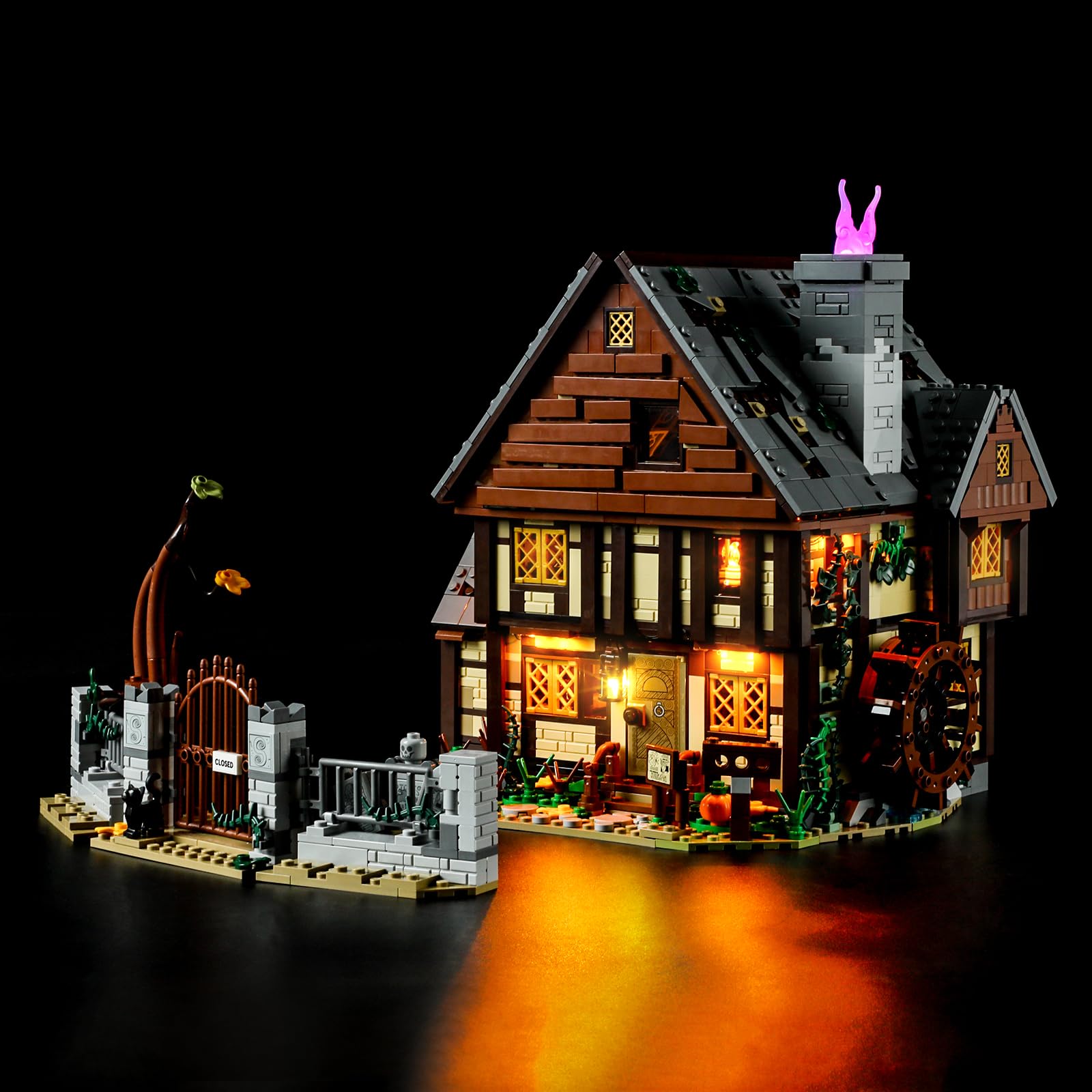 LIGHTAILING Led Lighting Kit for Lego- 21341 Disney Hocus Pocus: The Sanderson Sisters' Cottage Building Blocks Model - LED Light Set Compatible with Lego Model(Not Include Lego Model)