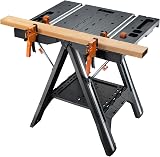 WORX Pegasus WX051 Versatile Folding Work Table Sawhorse with Clamps view 11