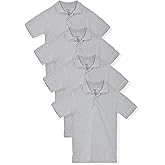 Studio 3 Boy’s - 4-Pack School Uniform Short and Long Sleeve Pique Polo Shirts