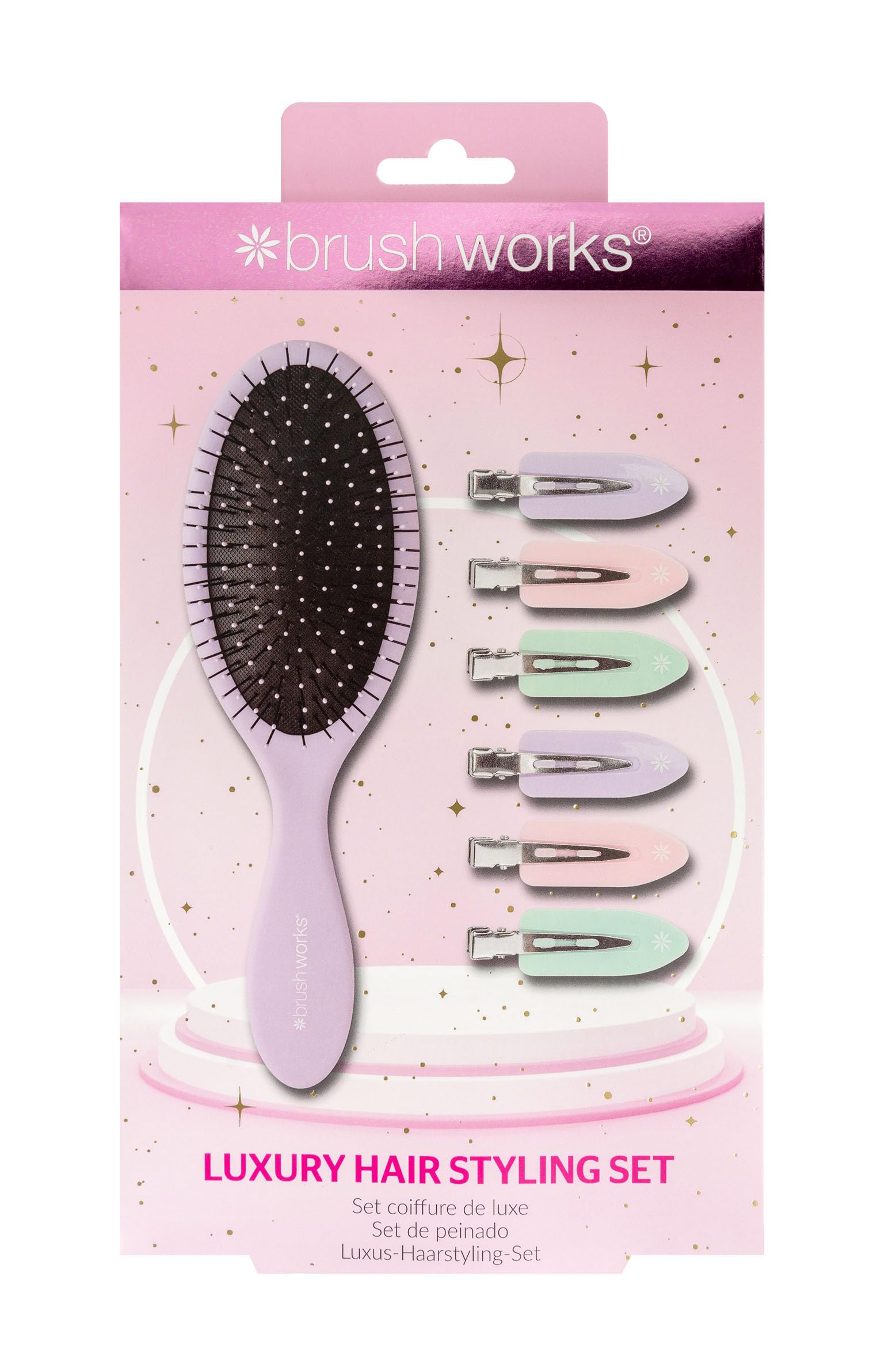 Brushworks Luxury Hair Styling Set (Purple)
