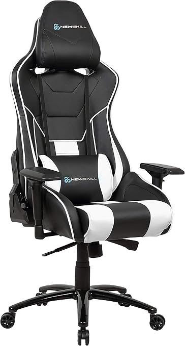 Newskill Kuraokami - Silla Gaming Profesional (Inclinación y Altura Regulable, reposabrazos Ajustable, reclinable 180º), Color Blanca: Amazon.es: Informática