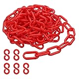 PATIKIL Plastic Chain Links, 10 Feet Safety