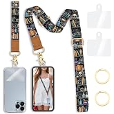 Yonlevres Phone Lanyard Crossbody Strap Wrist Neck Adjustable Women Goth | Cell Phone Lanyard for Travel Cruise Daily, Hands-free, Fit Keys ID Badge, for Full-coverage Phone Case, Accessories, Gifts