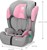 Kinderkraft Comfort UP i-Size Car Seat Pink 9-36 kg 3-Point Harness view 9