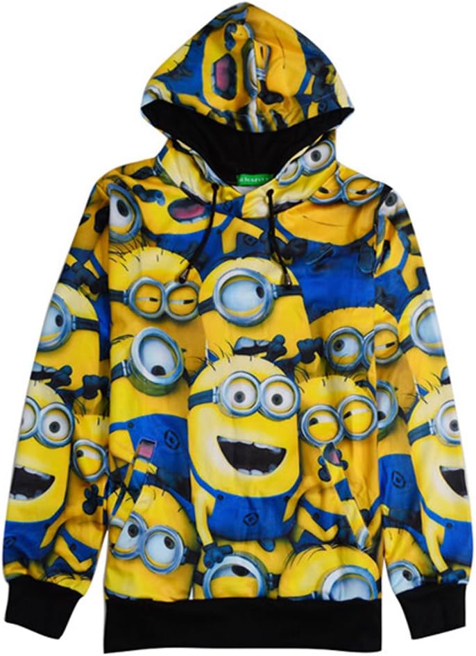 Cool 3D Women Prince Graphic Minions Hoodie Sweater Causal Jogging Pullover
