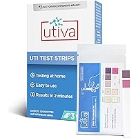 Utiva UTI Test Strips – Home Test Kit for Urinary Tract Infection – Clinically Accurate Results in 2 Minutes – Urine Testing