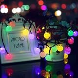 Lezonic Solar Fairy Lights 50 LED 7M Outdoor IP65 8 Modes Multi-Coloured view 3