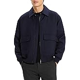 Theory mens Modern Aviator Jacket in Dapper Wool