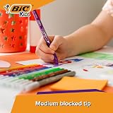 BIC Kids Kid Couleur Felt Tip Pens Assorted 24 pack Cardboard Wallet view 5