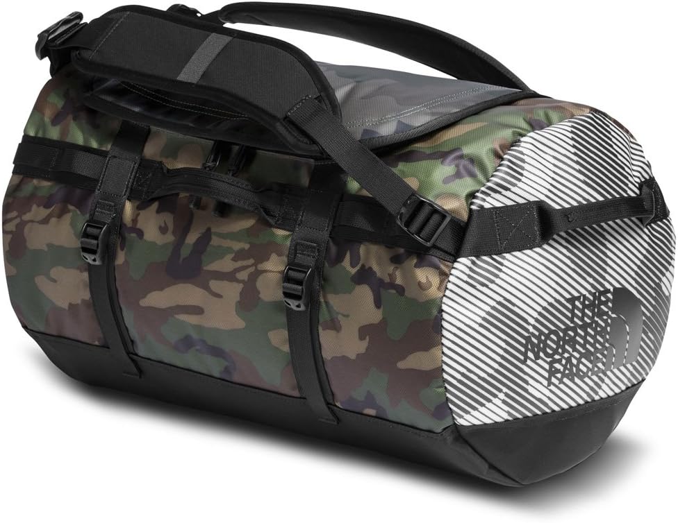 The North Face Base Camp Duffel S Multi Camo Print / TNF Black