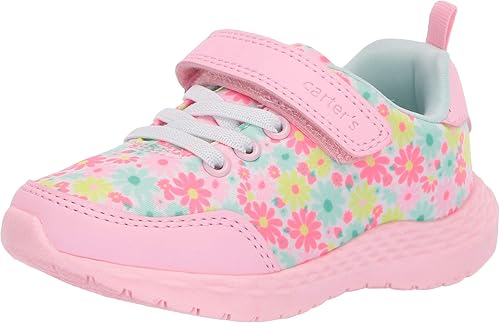 Amazon Carter S ユニセックス 子供用 レース フックアンドループ アスレチックスニーカー 丈夫な生地 運動靴 スニーカー