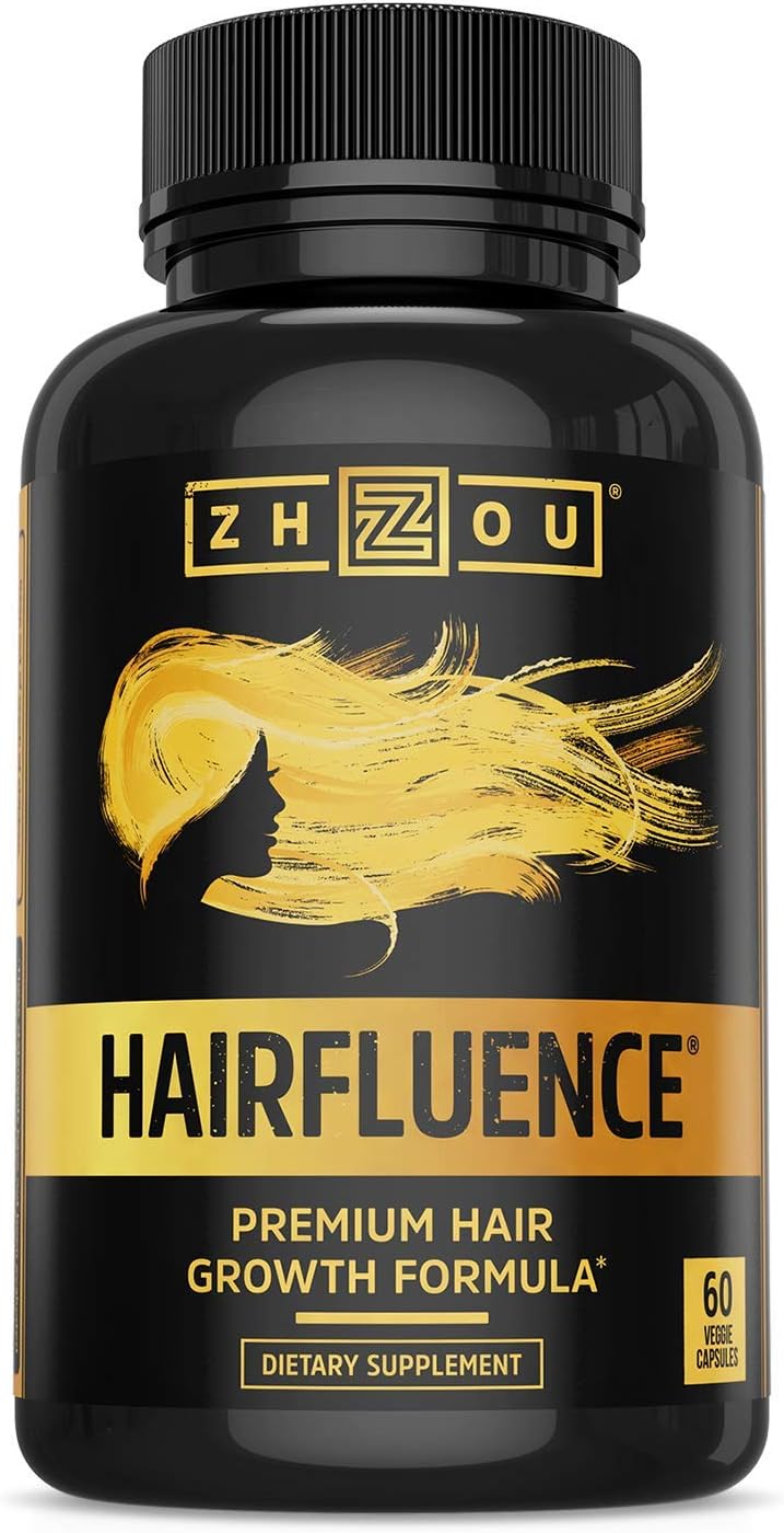 HAIRFLUENCE - Hair Growth Formula For Longer, Stronger, Healthier Hair - Scientifically Formulated with Biotin, Keratin, Bamboo & More! - For All Hair Types - Veggie Capsules