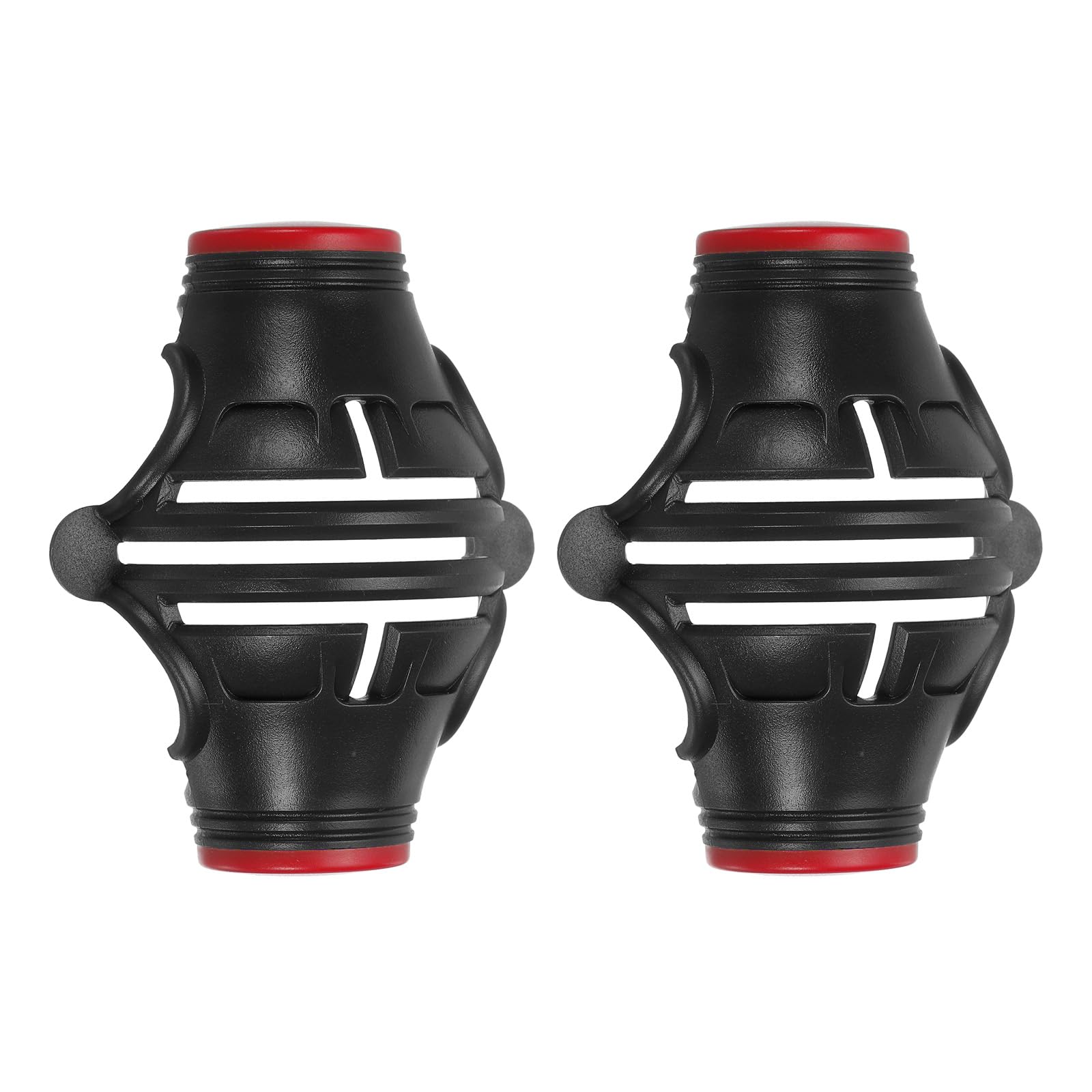 PATIKIL 2 Pcs Golf Ball Marker Stencil 360 Degree Triple Track Golf Ball Alignment Marking Tool Line Drawing Marker for Men Women, Black/Red