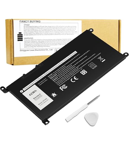 Amazon.com: SUNNEAR 42Wh JPFMR Laptop Battery Replacement for Dell