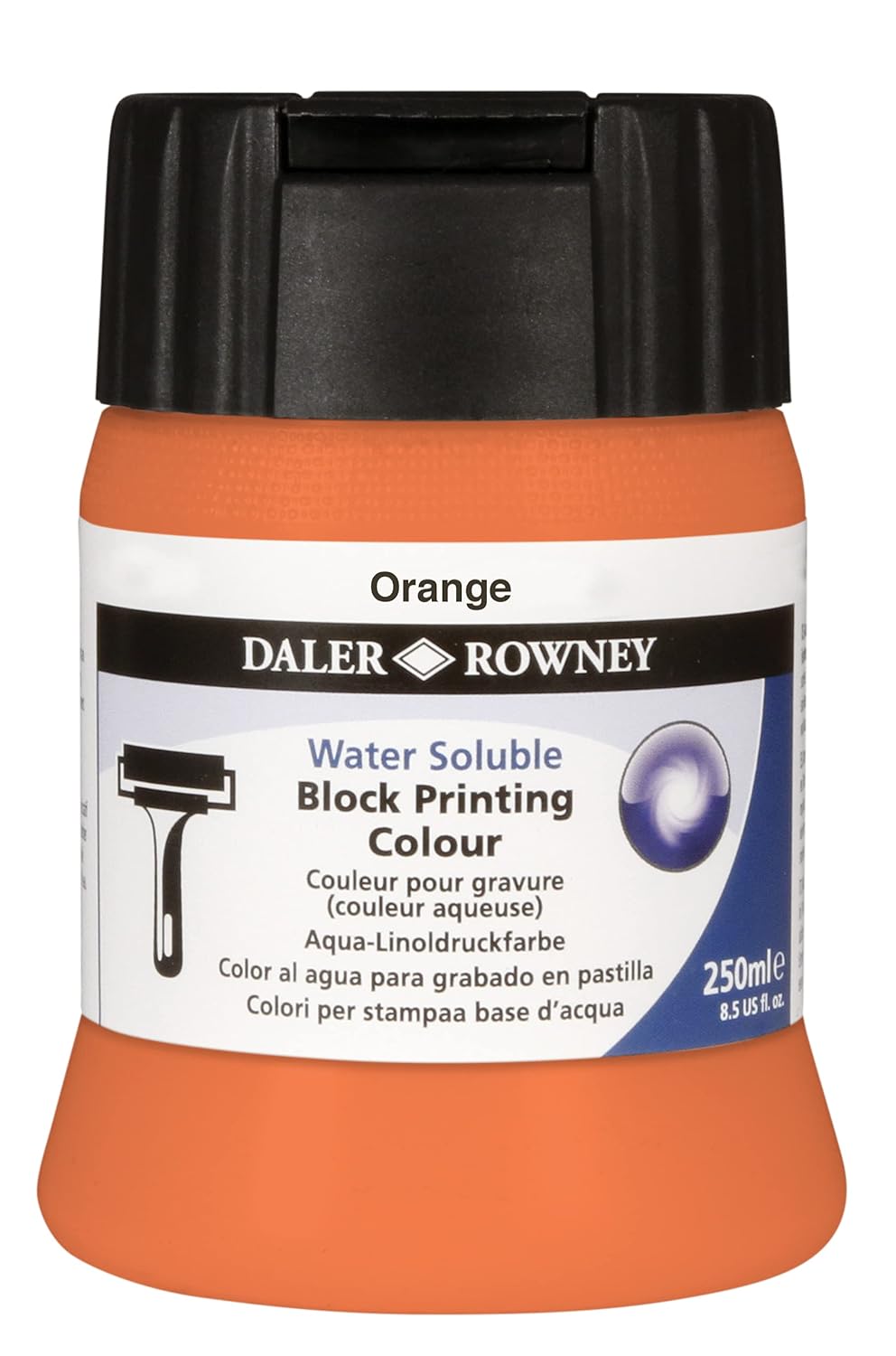 Daler Rowney Water Soluble Block Printing Colour (250ml, Orange