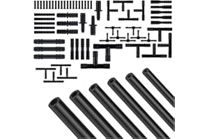 IHOTDER 70PCS 5Ft Vacuum Line,Multipurpose Vacuum Lines Automotive+64PCS Vacuum Line Connectors,1/8" 5/32" 3/16" 1/4" 5/16" 3/8" Vacuum Hose,Universal Car Accessories Silicone Tubing (70PCS)