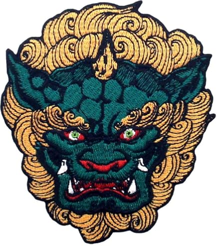 Bestickter Aufnäher – Hannya Oni Maske Design, Bügelbar Oder Nähbar – Für Jacken, Hosen & Taschen