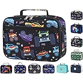 CAMTOP Monster Truck Kids Lunch Box Boys Girls Insulated Lunch Cooler Bag Reusable Lunch Tote Kit for School Travel