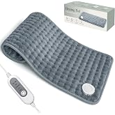 Heating Pad for Back Pain &amp; Period Cramps,Moist Heated Pad for Abdomen, Legs &amp; Muscles,5 Heat Levels, 2-Hour Auto Shut-Off, Gifts for Men Women UL Certified, 12" x 24"
