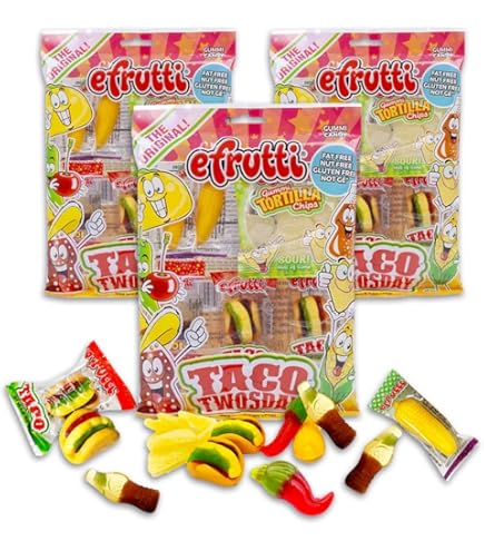 Amazon.com : Gummi Theme Bag Taco Twosday Shelf Tray 2.7 oz. Case