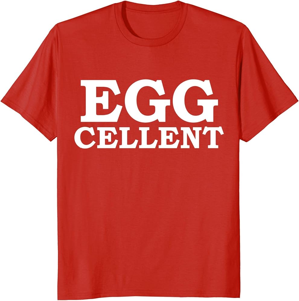 Eggcellent Funny T Shirt Easter Eggs Hunt Humor Gift Jokes T Shirt Ls