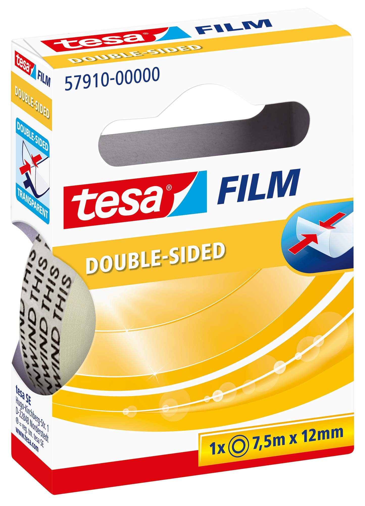 Tesa 57910 Special Double Sided Adhesive Tape – 1 Roll (S)