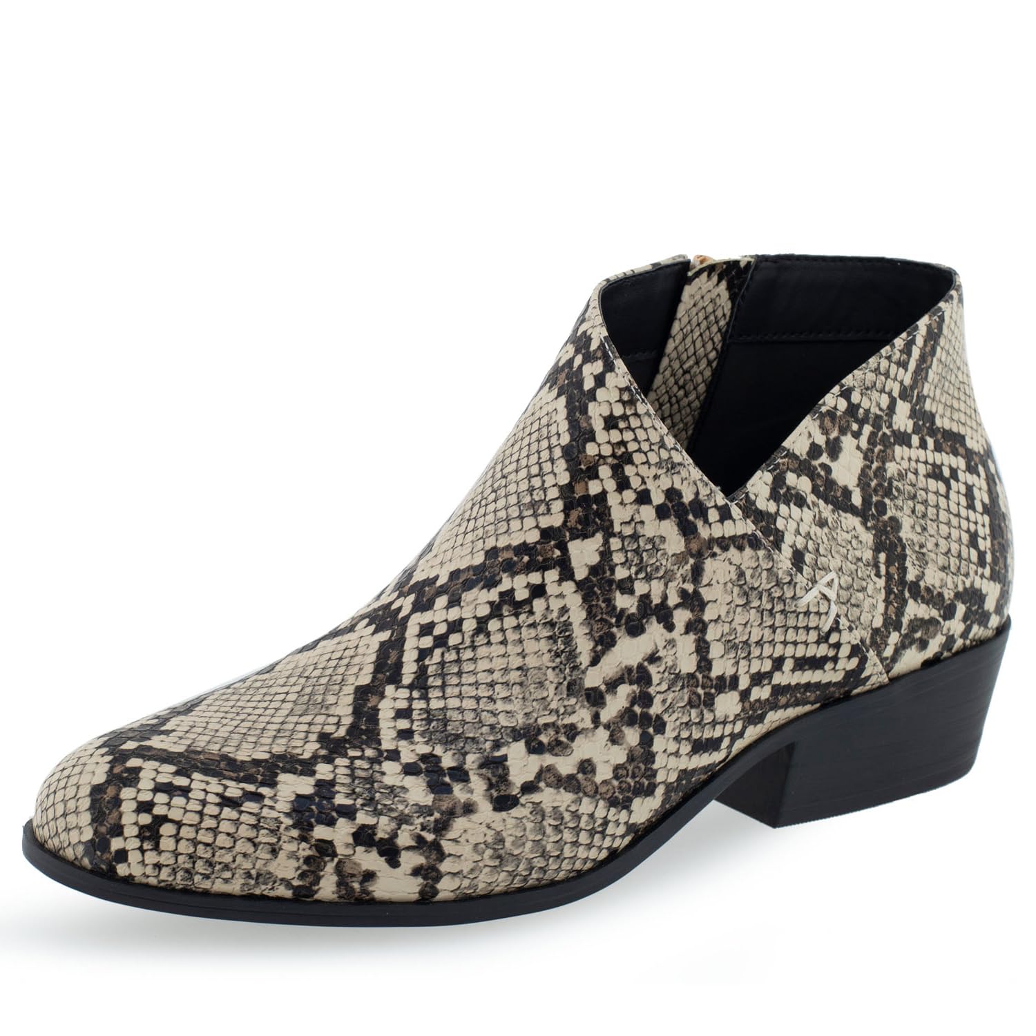 Aerosoles CAYU Ankle Boot, Natural Printed Snake PU, 7.5M