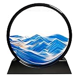 HYUGF 12" Moving Sand Art Picture Ocean Decor - 3D