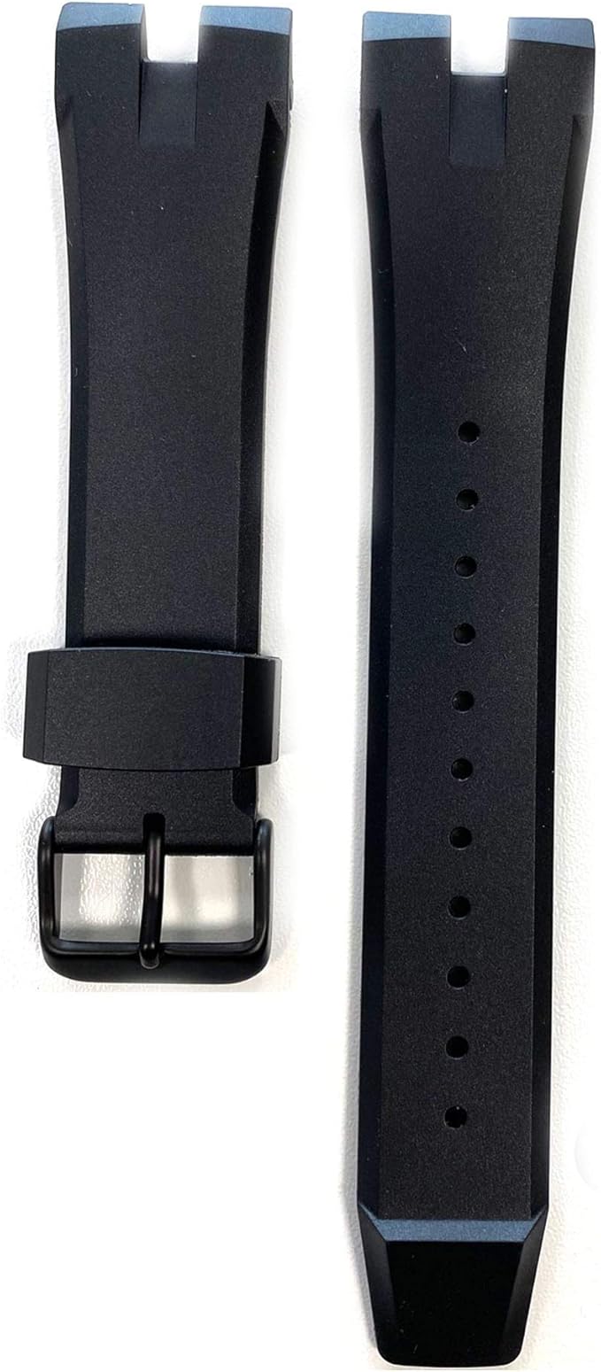 Replacement Black Rubber Band Strap for Citizen Ecosphere CA415512L, CA415903E