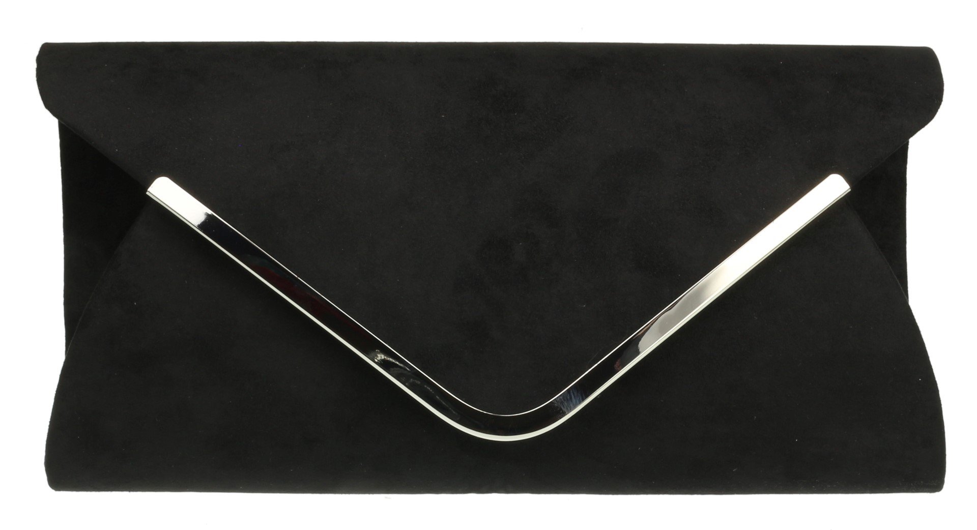Girly Handbags Womens Envelope Clutch Bag - Black