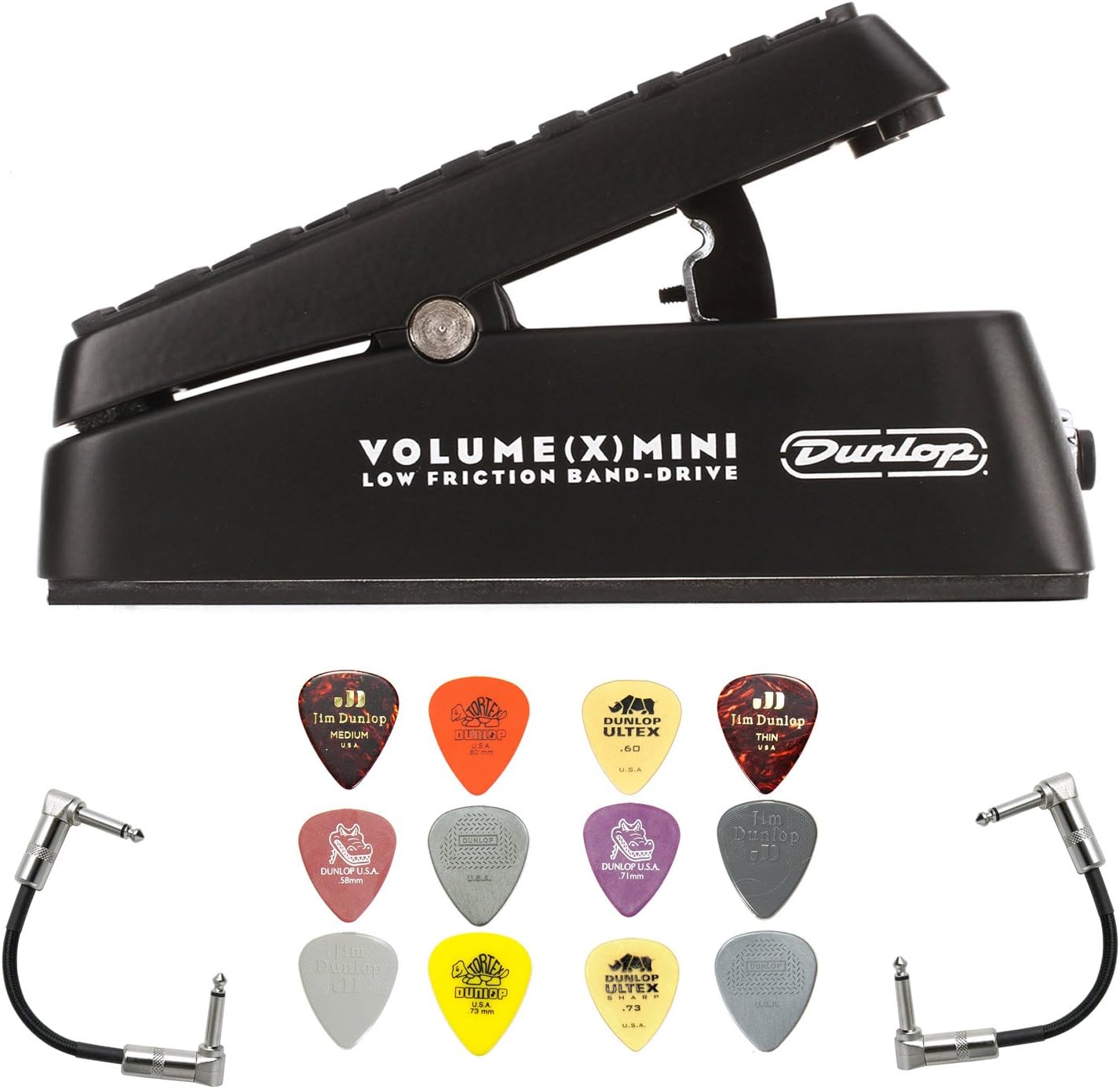 Dunlop DVP4 Volume Pedal Mini with picks and cables