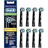 Brown Oral B Replacement Brush Multi-Action Brush/CROSS ACTION Black 8 Pieces EB50-8EL