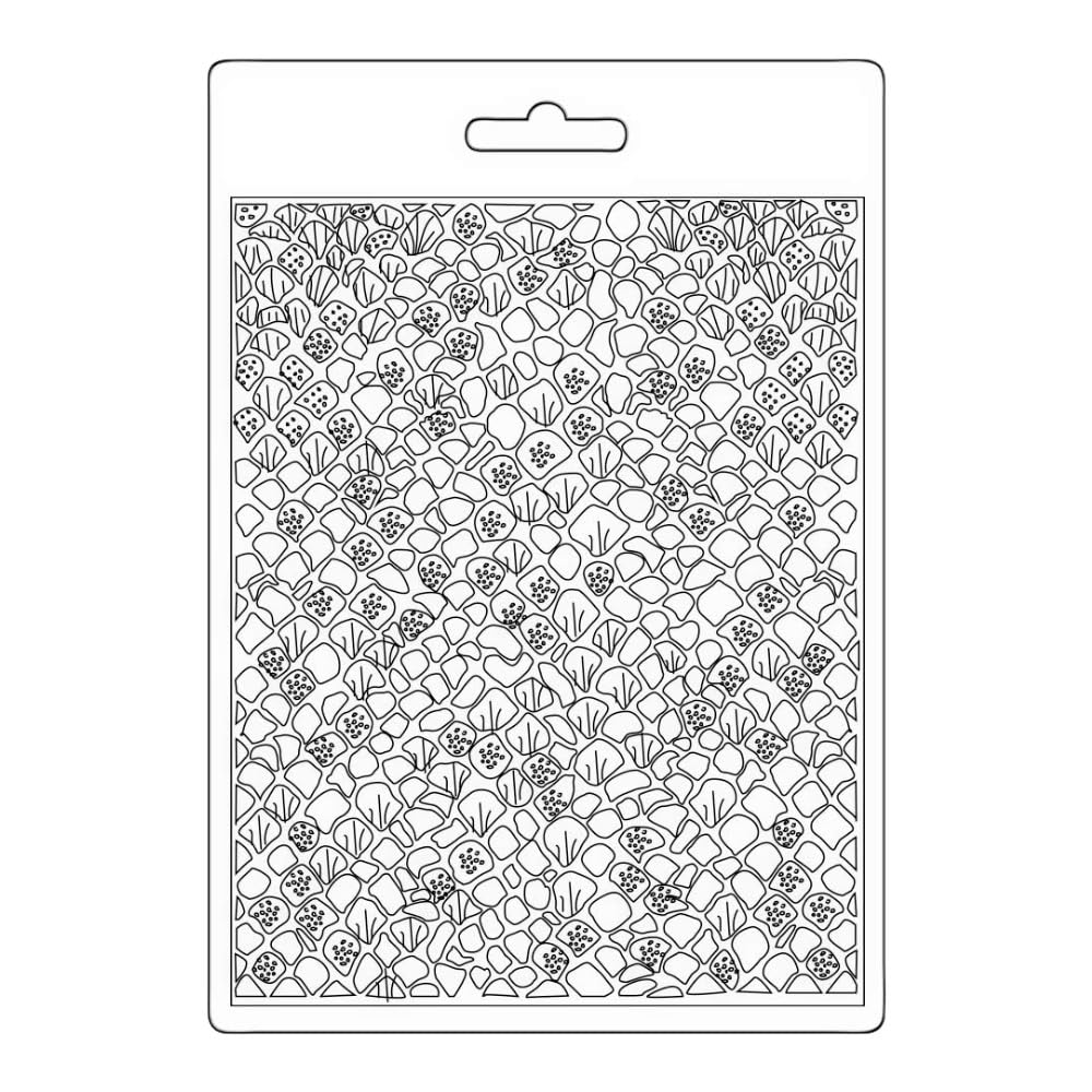 Stamperia Soft Mould A5 Songs of The Sea Mermaid Scales, 0, One Size