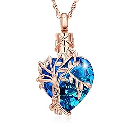 shajwo Tree of Life Cremation Heart Urn Ashes