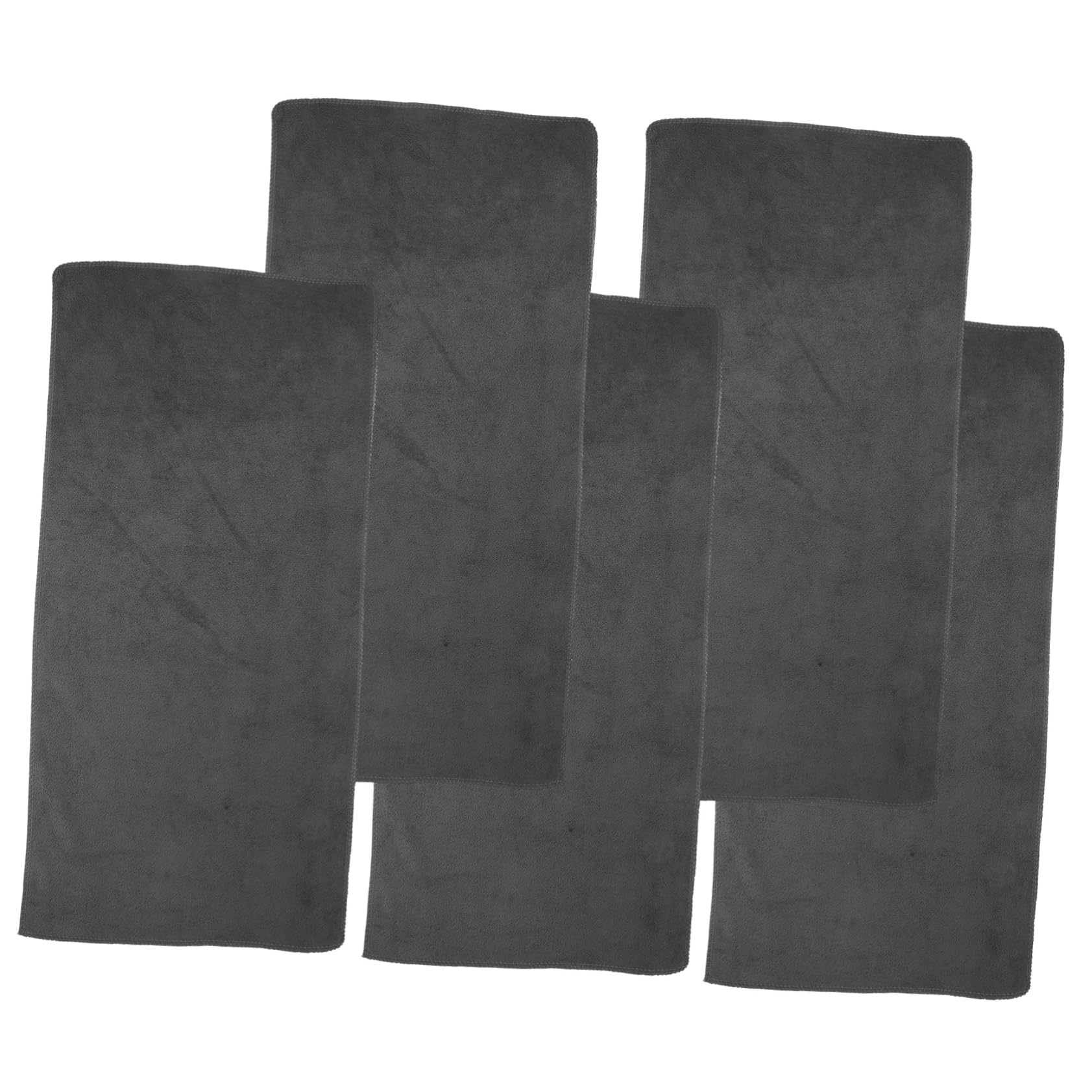 Hohopeti 5pcs Washable Guinea Pig Blankets Reusable Sleeping Mats for Small Animals Soft Bedding for Pet Comfort Modern Grey Cage Pads