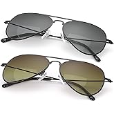 2 Pairs Bifocal Reading Glasses UV400 Protection Sunglasses Blue Light Blocking Sun Readers Shades for Men and Women