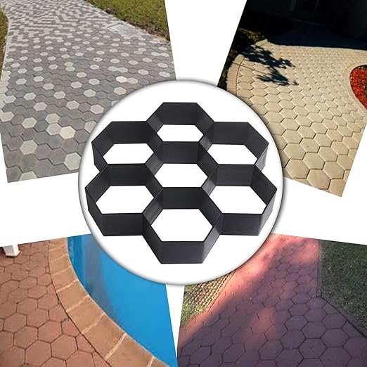 Com4sport Diy Patio Walk Maker Stepping Stone Concrete Paver Mold