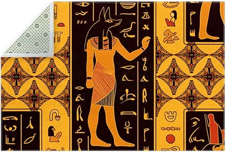 Eslifey Alfombrilla antideslizante para el suelo de los dioses egipcios