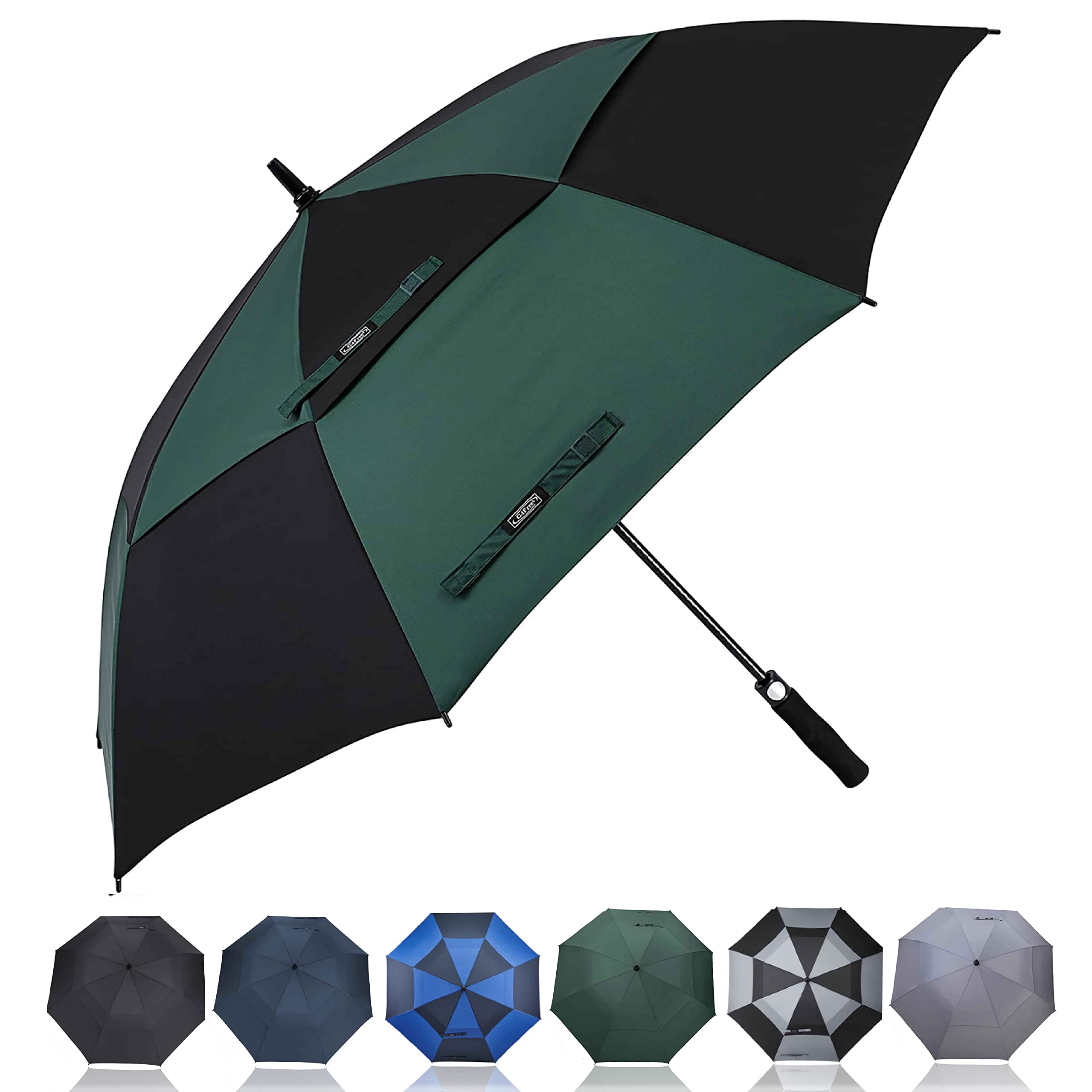 G4Free 55/63/69/72/80 Inch Golf Umbrella Windproof Double Canopy Extra Large Plus Size Automatic Open Waterproof Umbrellas