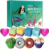 10 Bath Bombs for Kids, Bath Bomb Gift Set, Natural Bubble Bathbombs, Shea Butter Dry Skin Moisturize, Fizzy Spa Bath for Her Mom Women Kids Girls Girlfriend, Birthday, Valentines Day