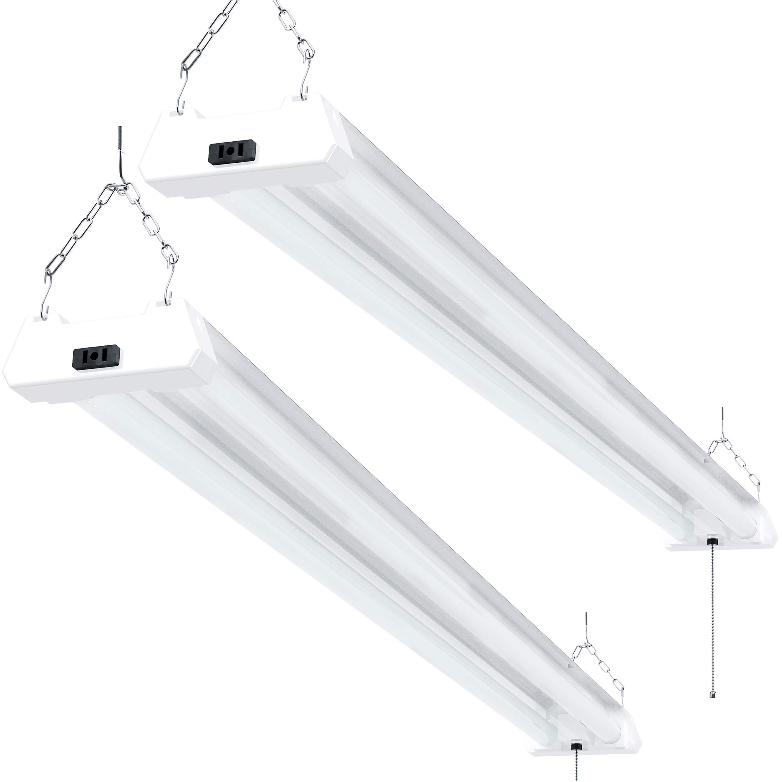 Sunco Lighting Motion Sensor 4ft LED Shop Light, Garage Lights Ceiling