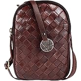 VILENCA HOLLAND Genuine Leather Small Leather Crossbody Bags For Women Cell Phone Purse With Adjustable & Detachable Strap