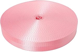 Devobunch 1 Inch Nylon Webbing Strap, Heavy Duty Nylon 10|25 Yard Webbing Roll, Durable Nylon Strapping for Indoor or Outdoor Gear, DIY Crafting, Repairing, 18 Vibrant Colors