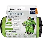 Sea to Summit Nylon Tarp Poncho 4-in-1 Raincoat, Pack Cover, Groundsheet, and Shelter
