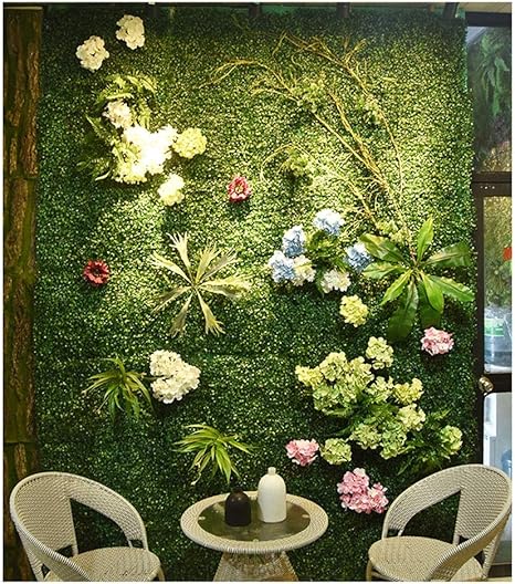 Amazon Yd 植物の壁緑の植物壁芝屋内環境保護壁の装飾緑の芝生プラスチック偽花画像背景壁 Color 2 人工観葉植物 オンライン通販