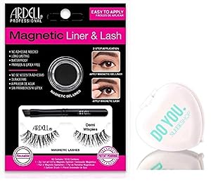 Ardell Professional Magnetic Lashes (with Sleek Compact Mirror) (Lash & Liner Set - Demi Wispies)