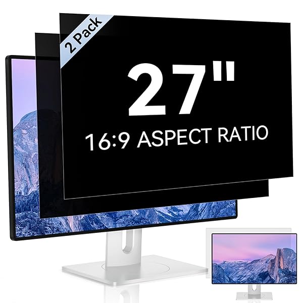 [2 PACK] 27 INCH COMPUTER PRIVACY SCREEN FOR...
