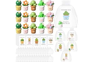 Quhoxdye 50 Set Bulk Employee Appreciation Gift for Coworkers: Emotional Support Resin Flower Pot with Pun Inspirational Note